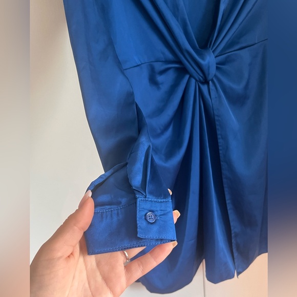 Fashion Nova Satin Dress sz L - Picture 8 of 11